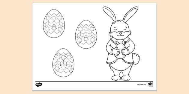 Free Easter Colouring Page Pdf Colouring Sheets