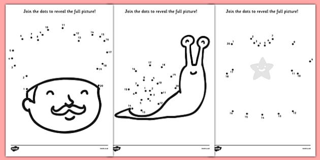 easy dot to dot pack connect the dots with numbers 1 to 20