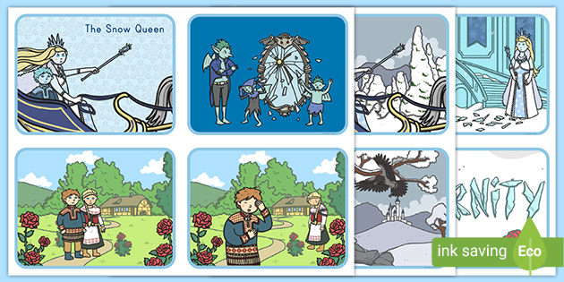 The Snow Queen Story Sequencing Cards Teacher Made