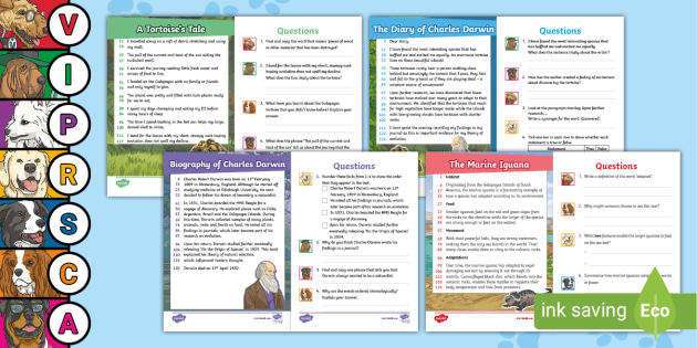 UKS2 Evolution and Inheritance 60-Second Reads Activity Pack