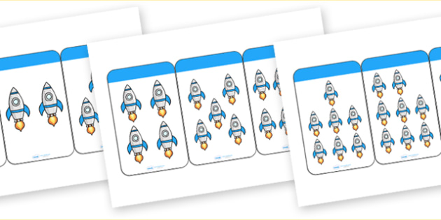 FREE! - Count the Rockets Activity Cards (1-20)
