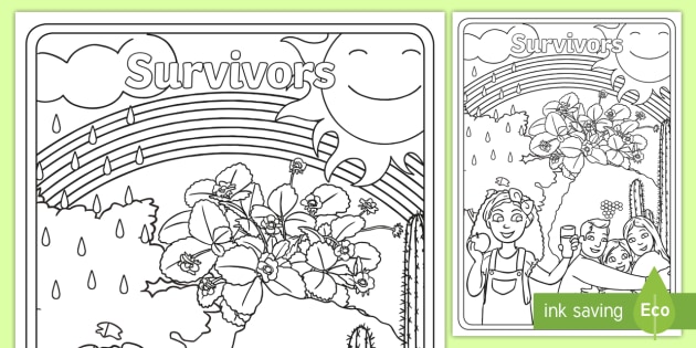 Survivors - Foundation Colouring Page (teacher made)