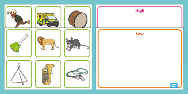 Low Example Example Of Low Sound Objects