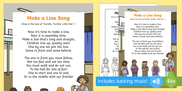 Make a Line Song (teacher made)