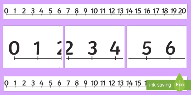 giant 0 20 display number line teacher made