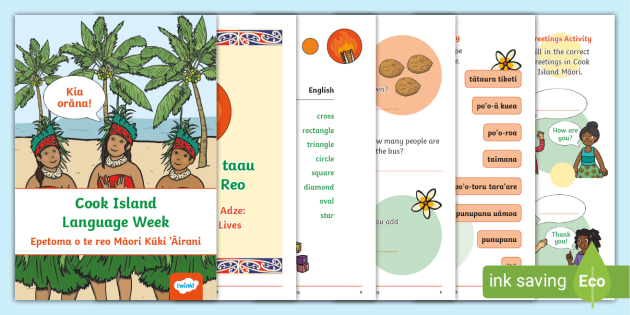 Cook Island Language Week Vocabulary and Activity Booklet