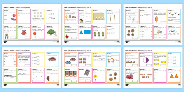 Year 1 Autumn 2 Maths Activity Mats (teacher made)