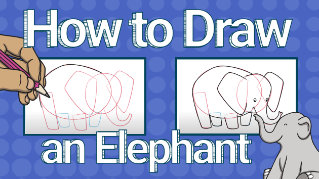 How to Draw an Elephant | Twinkl Kid's TV (teacher made)