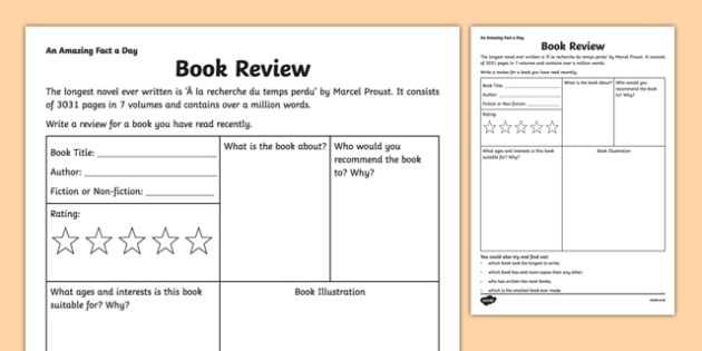 book review unit plan