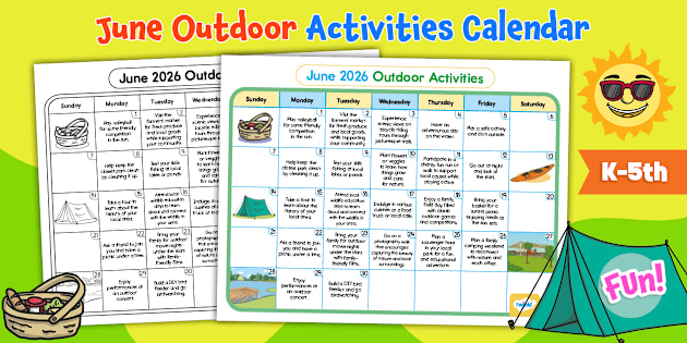 Planning Outdoor Events For June And July 2026