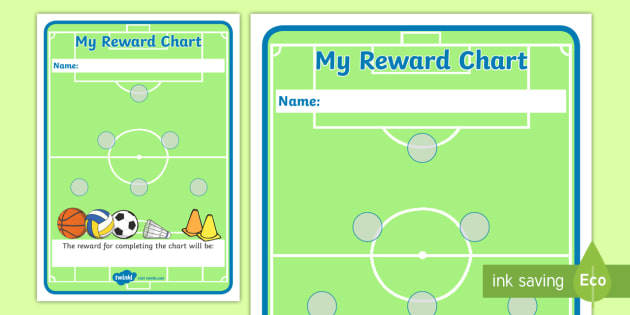 Football Reward Chart Free Printable