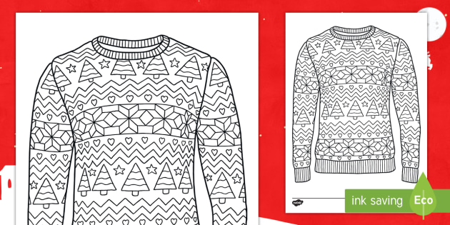 FREE! - Christmas Jumper Mindfulness Colouring Pages ...