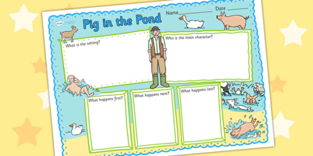 Book Review Writing Frame To Support Teaching On Pig In The Pond