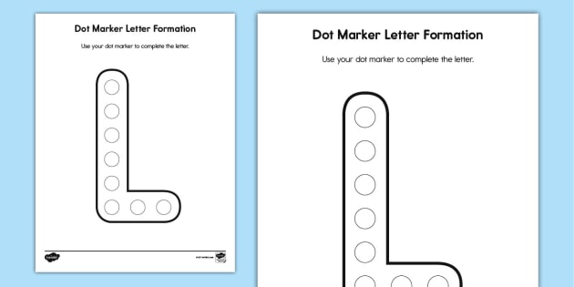 Letter Recognition Phonics Worksheet L Uppercase Super Simple