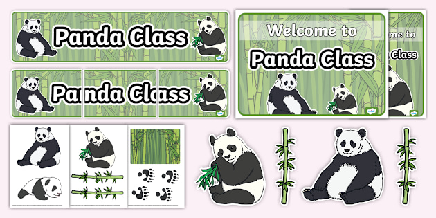 Panda Class Display Pack - KS1 - Classroom Management