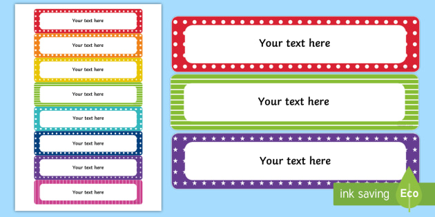 Free Printable Classroom Tray Labels Free Printable Classroom Tray Labels