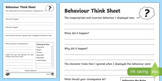 Primary Think Sheet Writing Worksheet / Worksheet -Australia, worksheet