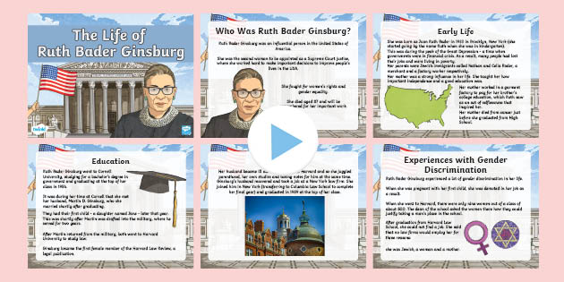 The Life of Ruth Bader Ginsburg