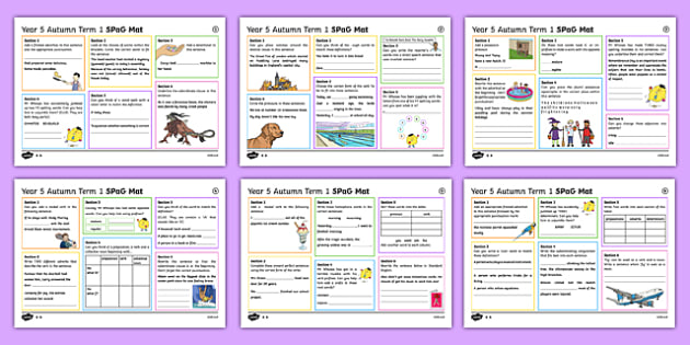 Year 5 Autumn Term 1 SPaG Mats SPaG Activity Mats