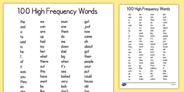 100-high-frequency-words-list-sight-words-and-hfw-for-ks1