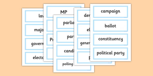 Democracy Vocabulary Words - ESL Politics Resources