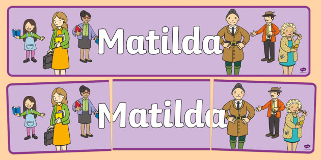 Display Banner to Support Teaching on Matilda