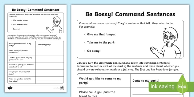 new-be-bossy-command-sentence-activity-sheet-ks1-grammar