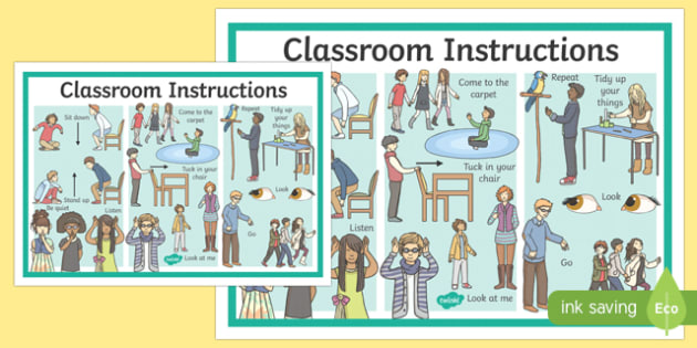 classroom-instructions-display-poster-teacher-made