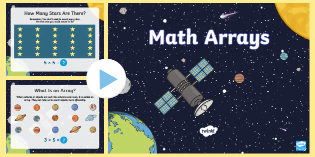 Math Arrays PowerPoint - Math Teaching Resource - Twinkl
