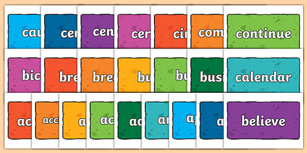 year-3-and-4-common-exception-words-on-multicolour-bricks-year