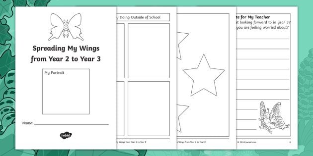 Spreading My Wings From Year 2 To Year 3 Transition Booklet