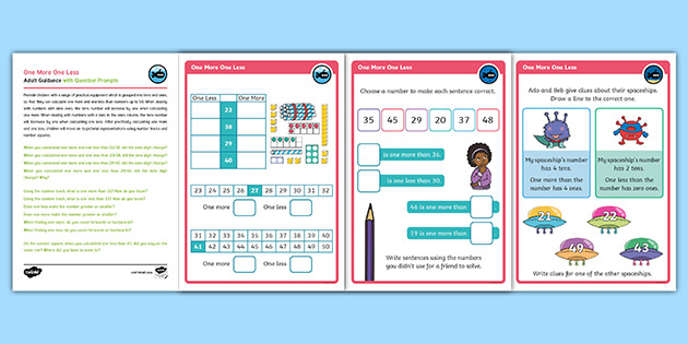 White Rose Maths Compatible Year 1 One More One Less