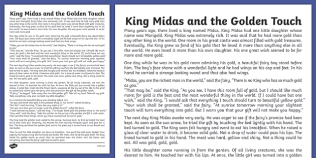 King Midas & The Golden Touch Quiz - ProProfs Quiz