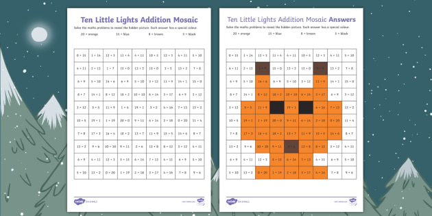 ten-little-lights-addition-maths-mosaic-worksheet-worksheet