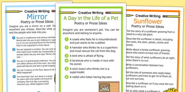 Creative writing shop ideas ks2