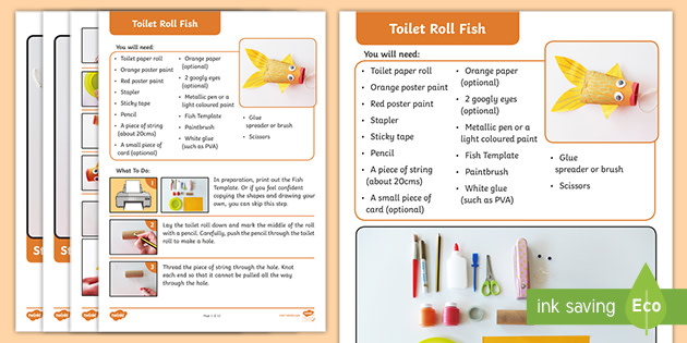 Fish Toilet Roll Craft (Ages 5-7)