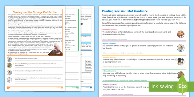 FREE! - Year 4 Reading Revision Activity Mat Pack 4