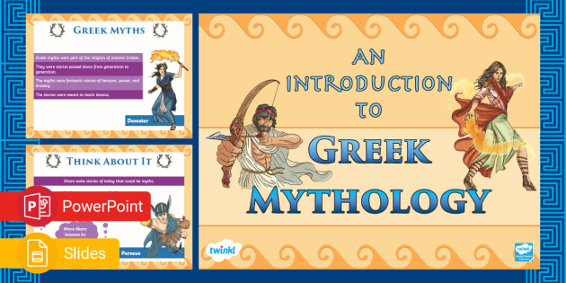 Greek Mythology Presentation Greek Myths Twinkl