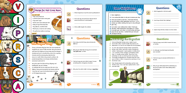 LKS2 60-Second Reads April Monthly Comprehension Pack