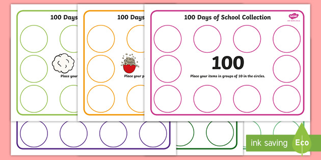 100 Days Of School Collection Desk Mat Teacher Made