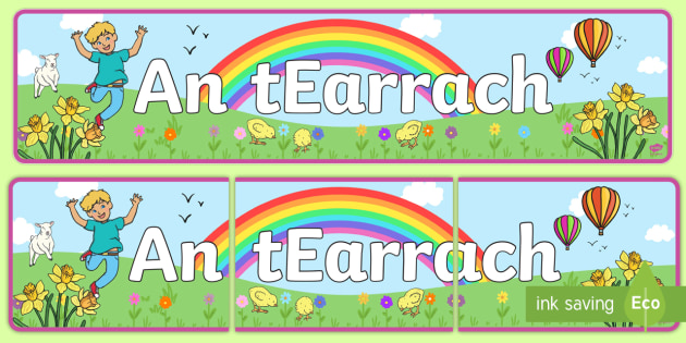 An Tearrach Display Banner Gaeilge Teacher Made