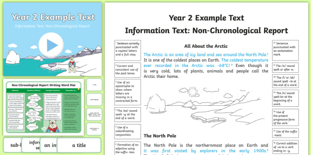 Year 2 Non-Chronological Report Writing with Example Text