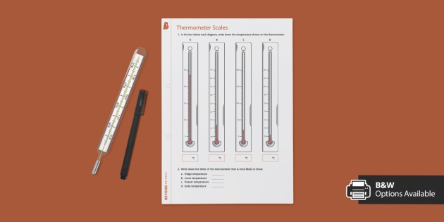 Thermometer Scales Worksheet | KS3 Physics | Beyond