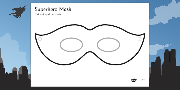 Superhero Masks Design Activity (teacher made)