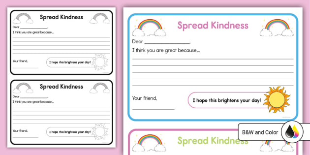 spread-kindness-cards-for-k-2nd-grade-teacher-made