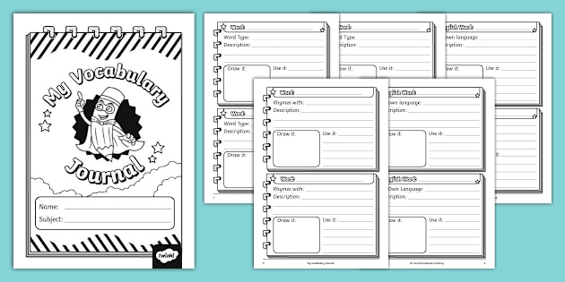 Vocabulary Journal Template – Twinkl (teacher made)