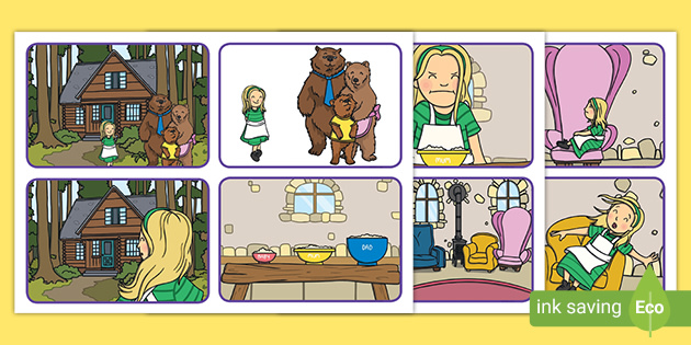 goldilocks and the three bears story with pictures