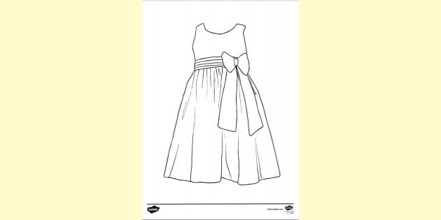 free free printable dress colouring page colouring sheets