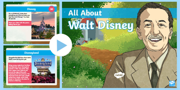 walt disney biography ppt