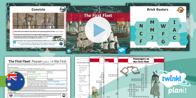 Year 4 HASS History The First Fleet Lesson 4 (teacher Made)